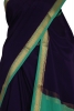 Pure Contrast Mysore Crepe Silk Saree